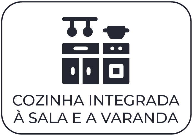 Sala Integrada à cozinha