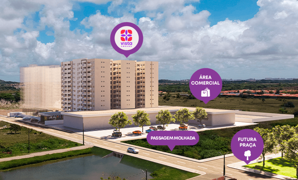 Onde tem Stanza, tem valorização: área comercial, passagem molhada e futura praça.