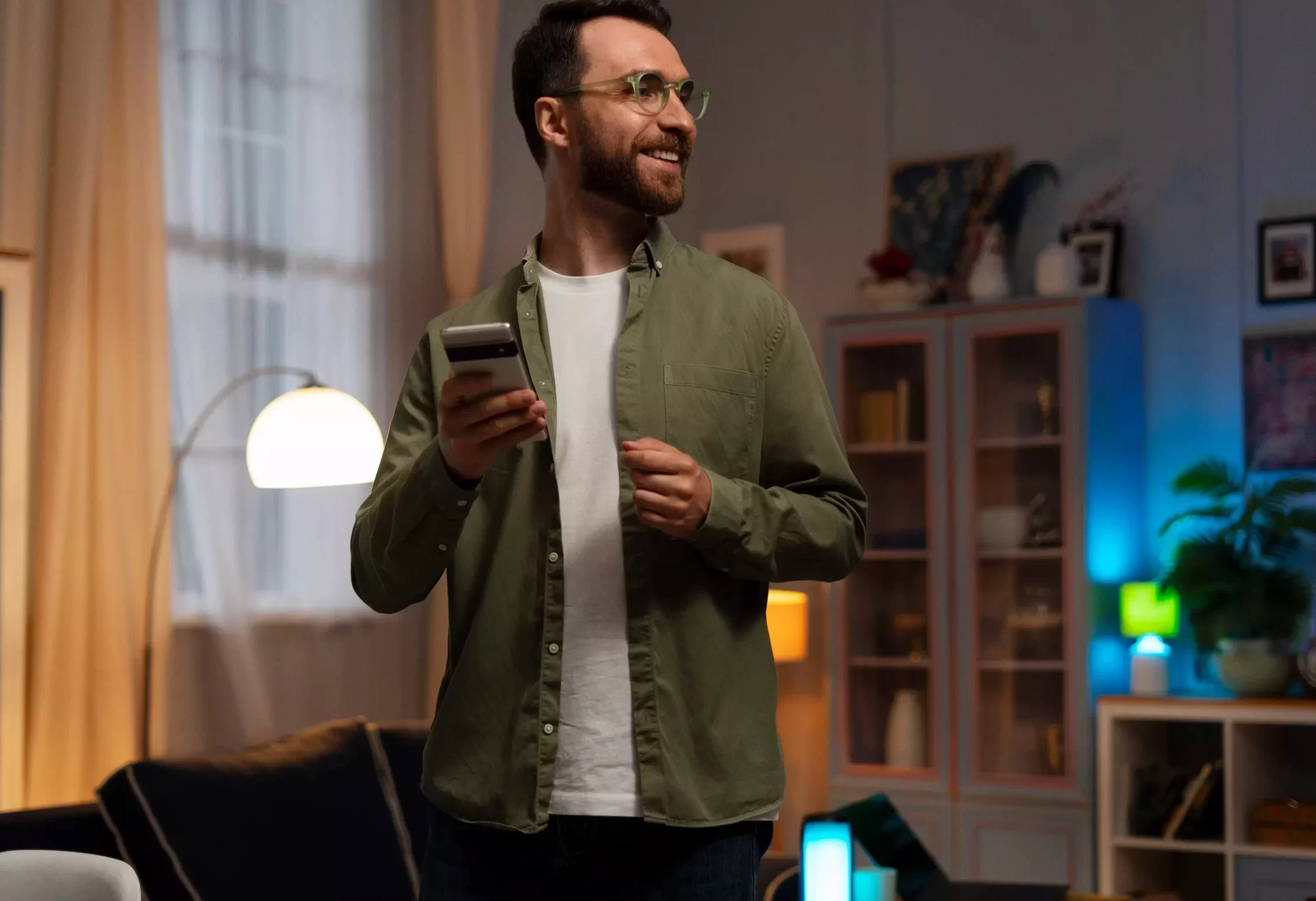 Residência inteligente casa automatizada