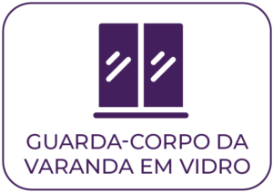 Guarda-corpo da varanda em vidro