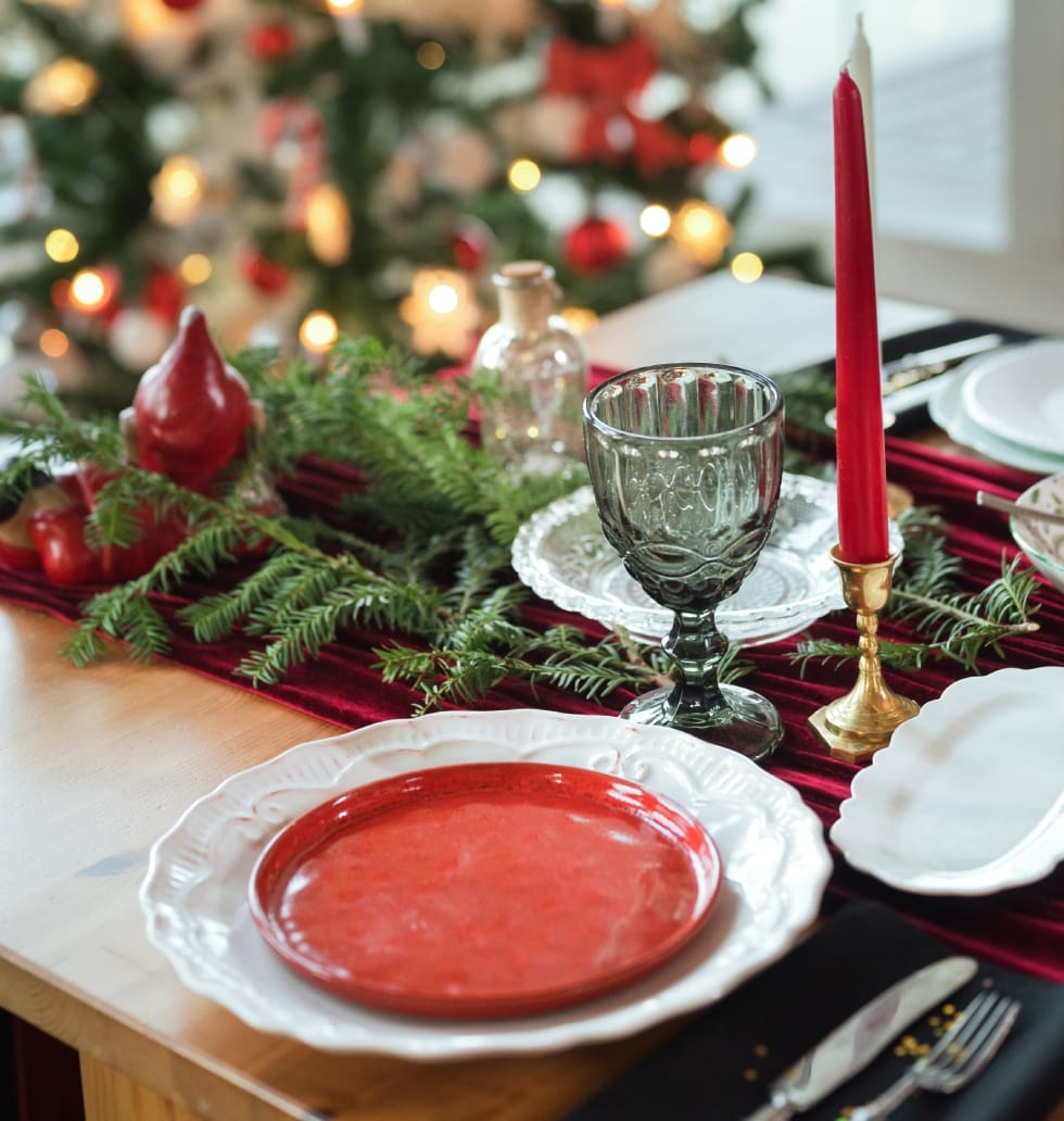 como decorar o seu apartamento para o natal mesa decorada